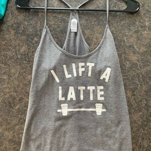 I lift a latte tank